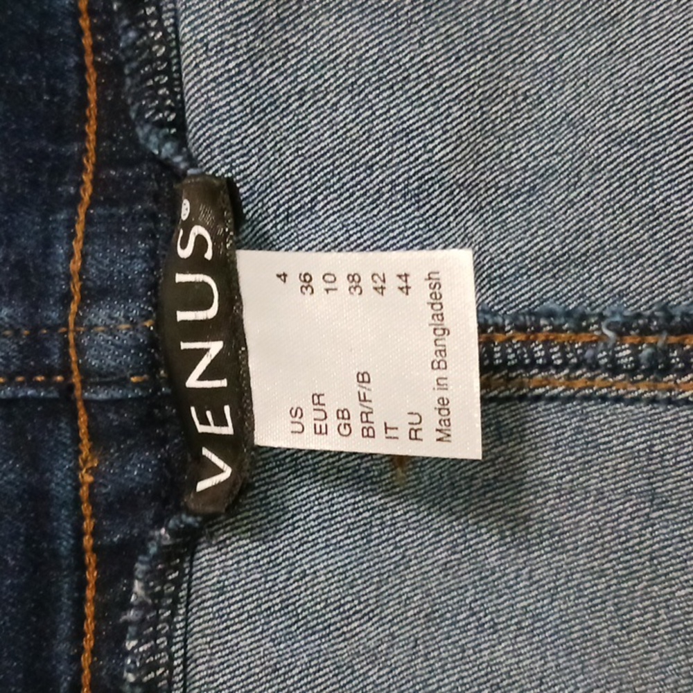 Venus Women's Dress 4 Denim Zip Closure - Picture 10 of 11